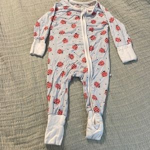 Caden Lane Little Ladybug convertible zip romper